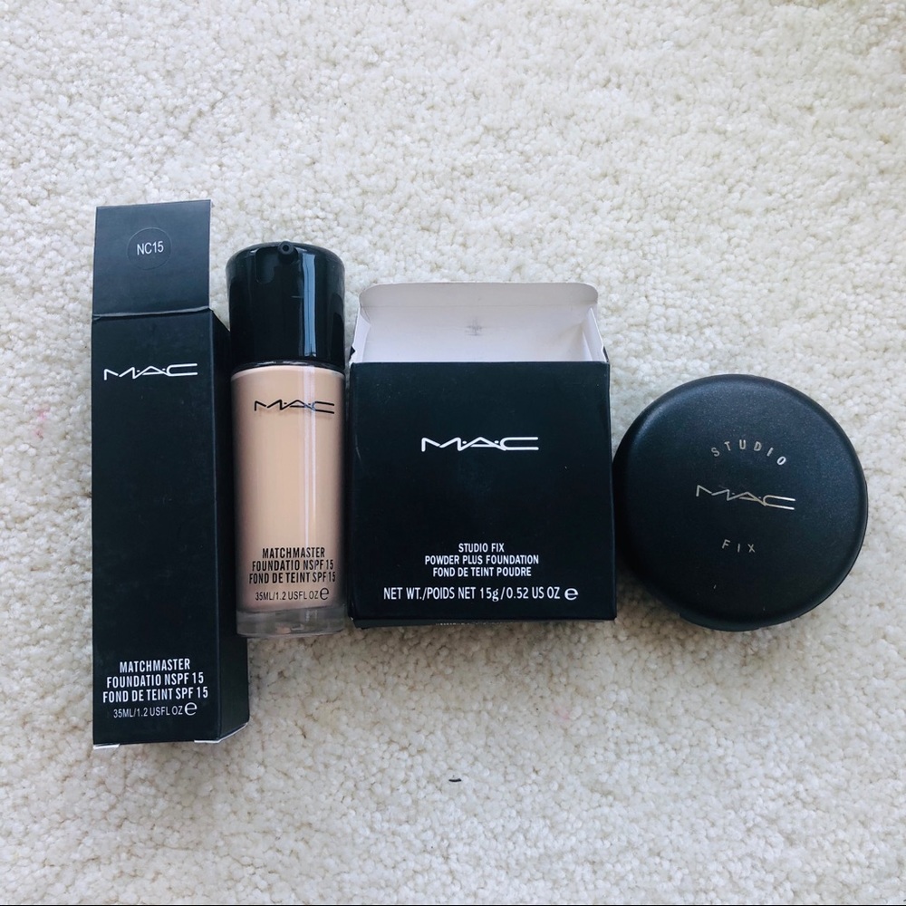 Mac foundation and setting powder